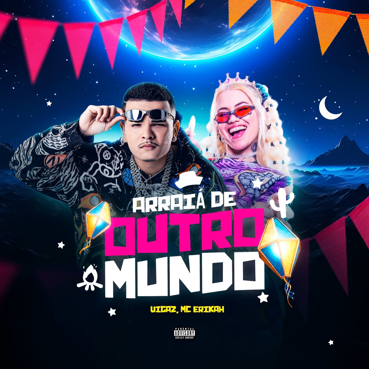 Arraiá de Outro Mundo - Single by Vigaz & Mc Erikah album cover