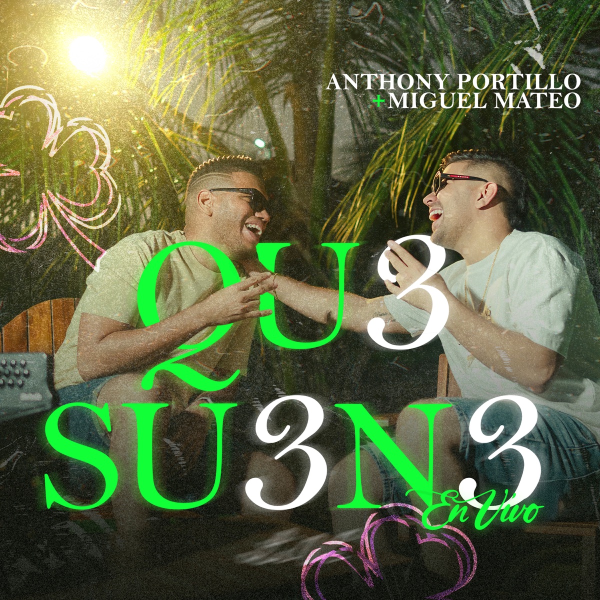 Qu3 Su3n3 (En Vivo) - EP by Anthony Portillo & Miguel Mateo album cover