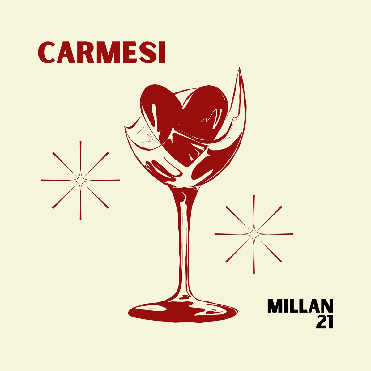 Carmesi - Single by Millan 21 album cover