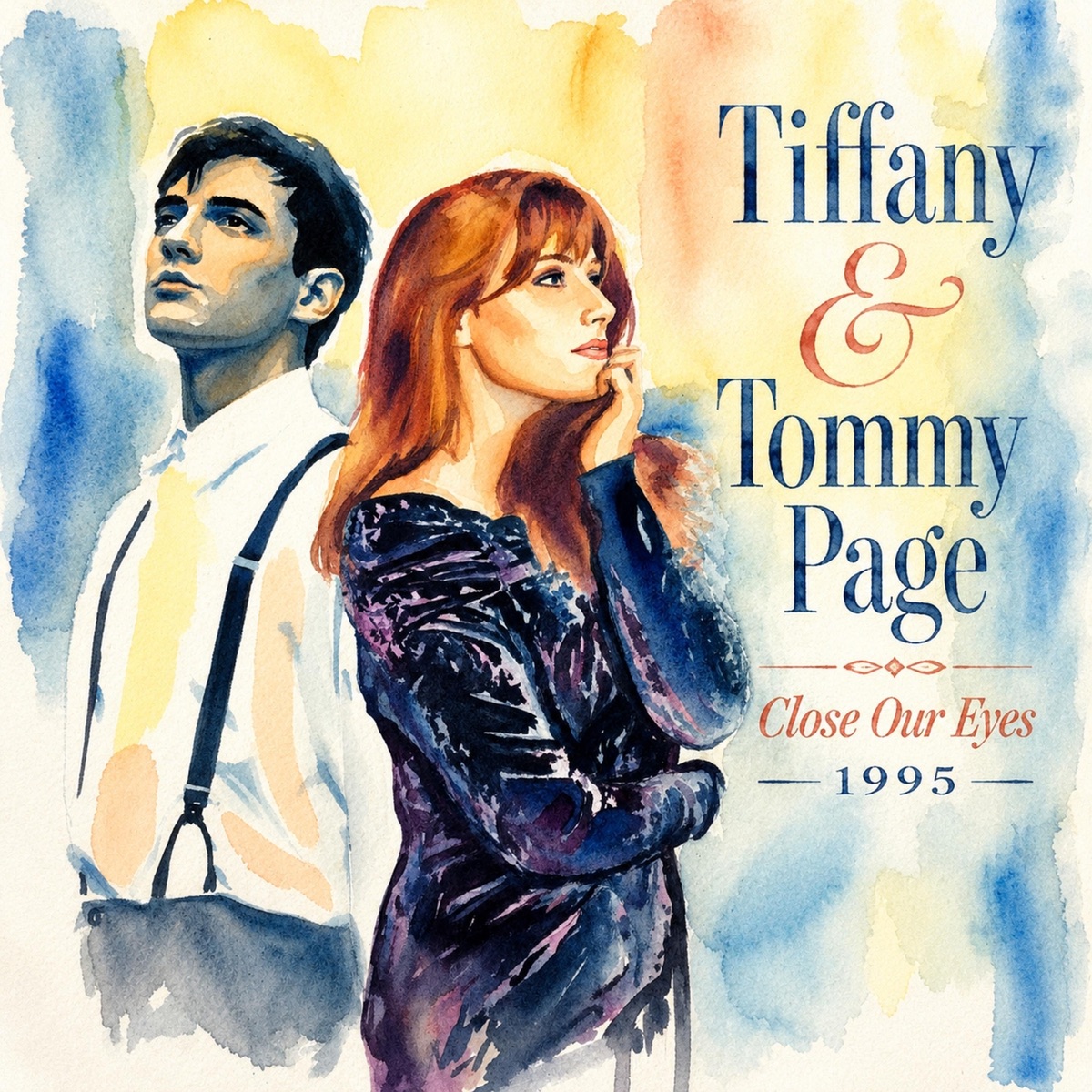 Close Our Eyes (1995) - Single by Tiffany & Tommy Page album cover