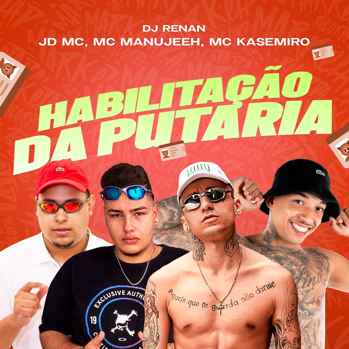 Habilitação da Putaria - Single by Mc Manujeeh, JD Mc & MC Kasemiro album cover