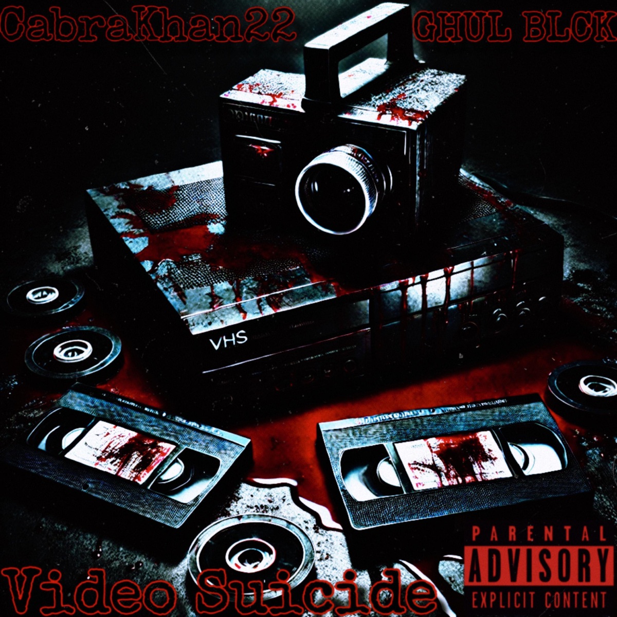 VIDEO SUICIDE - EP by CabraKhan22 & GHUL BLCK album cover