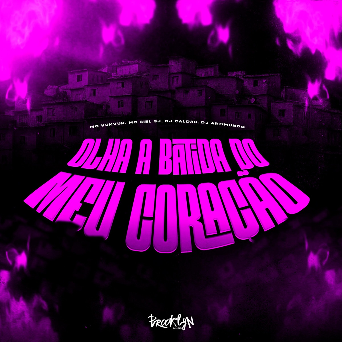 Olha a Batida do Meu Coração - Single by DJ Caldas, DJ Artimundo, MC BIEL SJ & Mc Vuk Vuk album cover