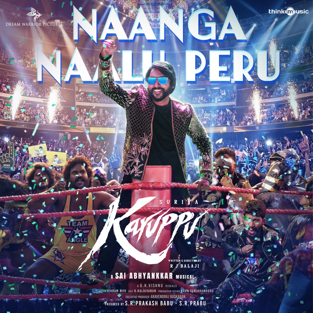 Naanga Naalu Peru (From "Karuppu") - Single by Sai Abhyankkar, Silambarasan TR, Asal Kolaar & Arun Srinivasan album cover