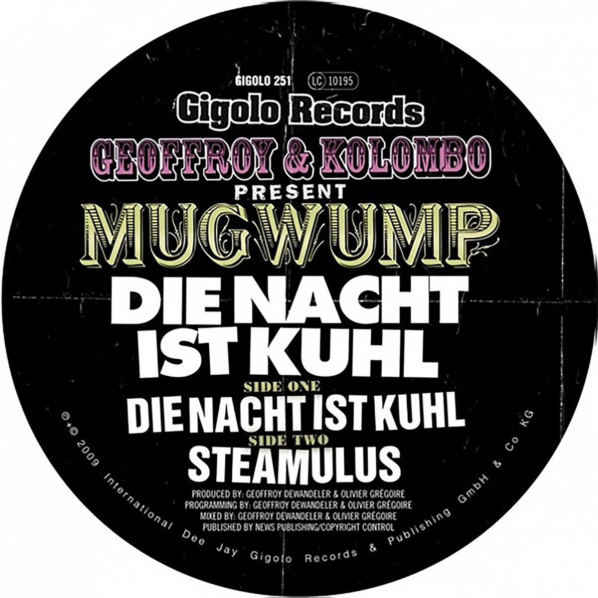 Die Nacht ist kuhl - Single by Mugwump, Geoffroy & Kolombo album cover