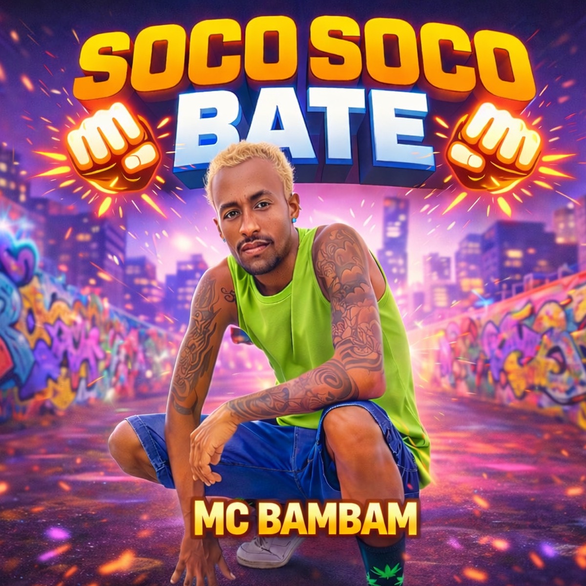 Soco Soco Bate - Single by MC BAMBAM album cover