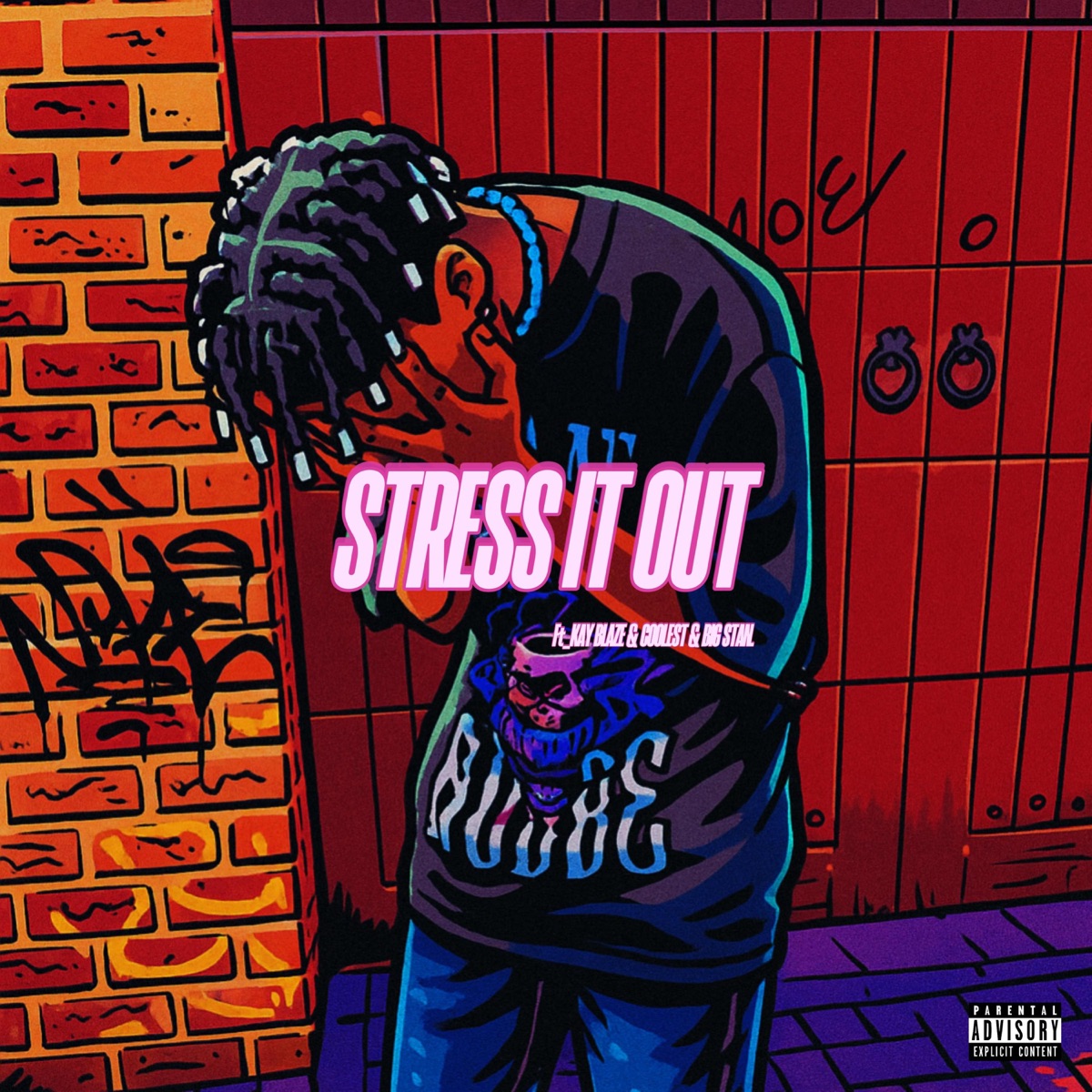 Stress it out (feat. Kay Blaze, Coolest & Big Stan) - Single by Uhm Moon album cover