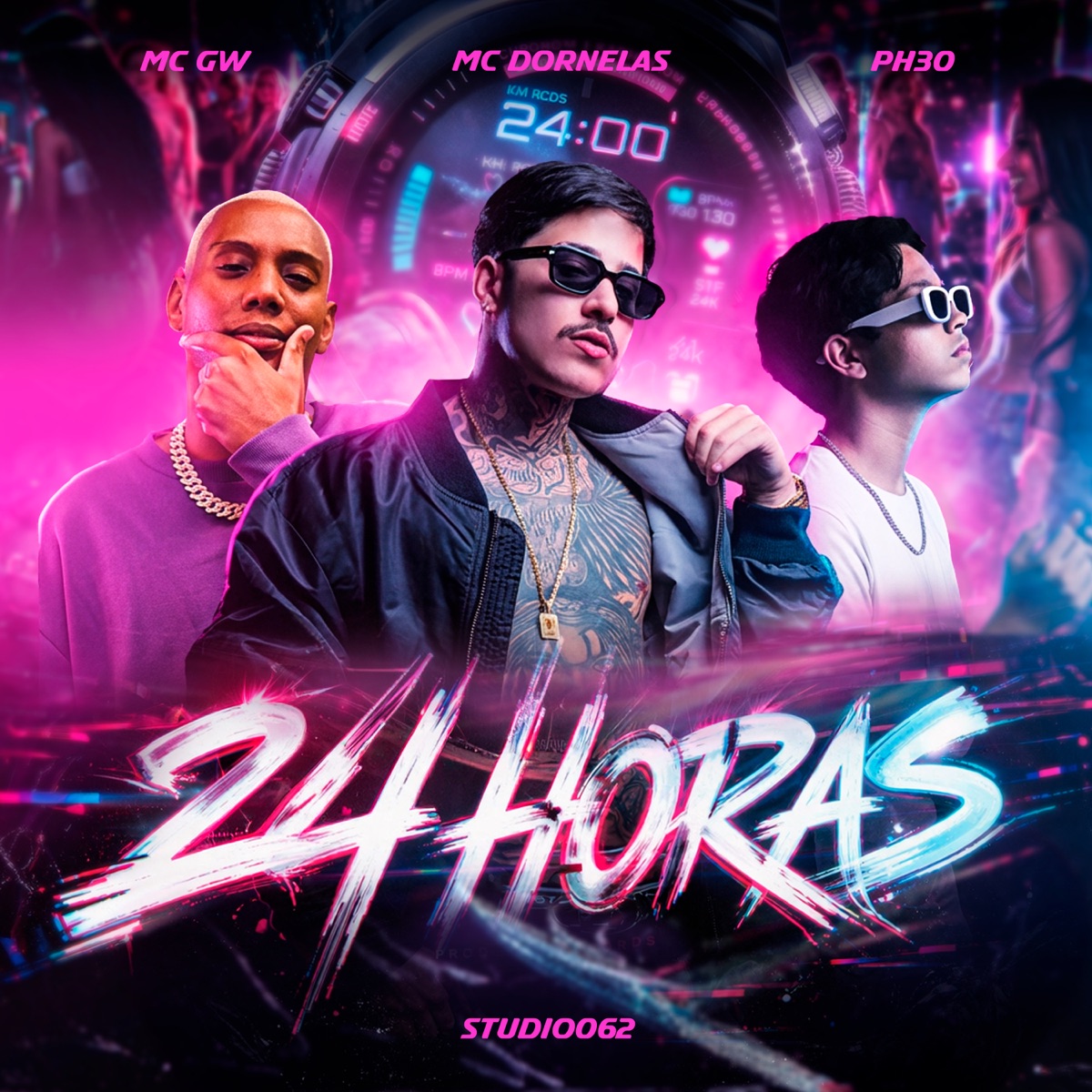 24 Horas - Single by Mc Dornelas & Mc Gw album cover