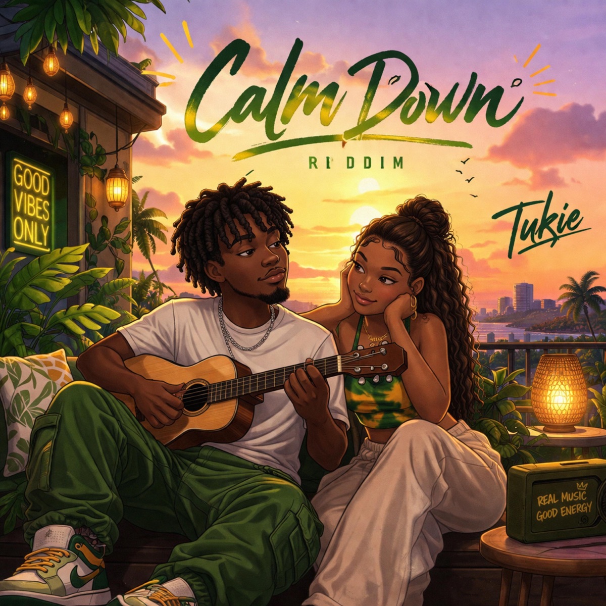 Calm Down Riddim (Afrobeats Instrumental) - Single by Tukie album cover