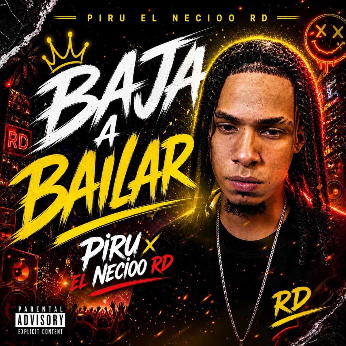 Baja A Bailar - Single by Piru el Necioo album cover