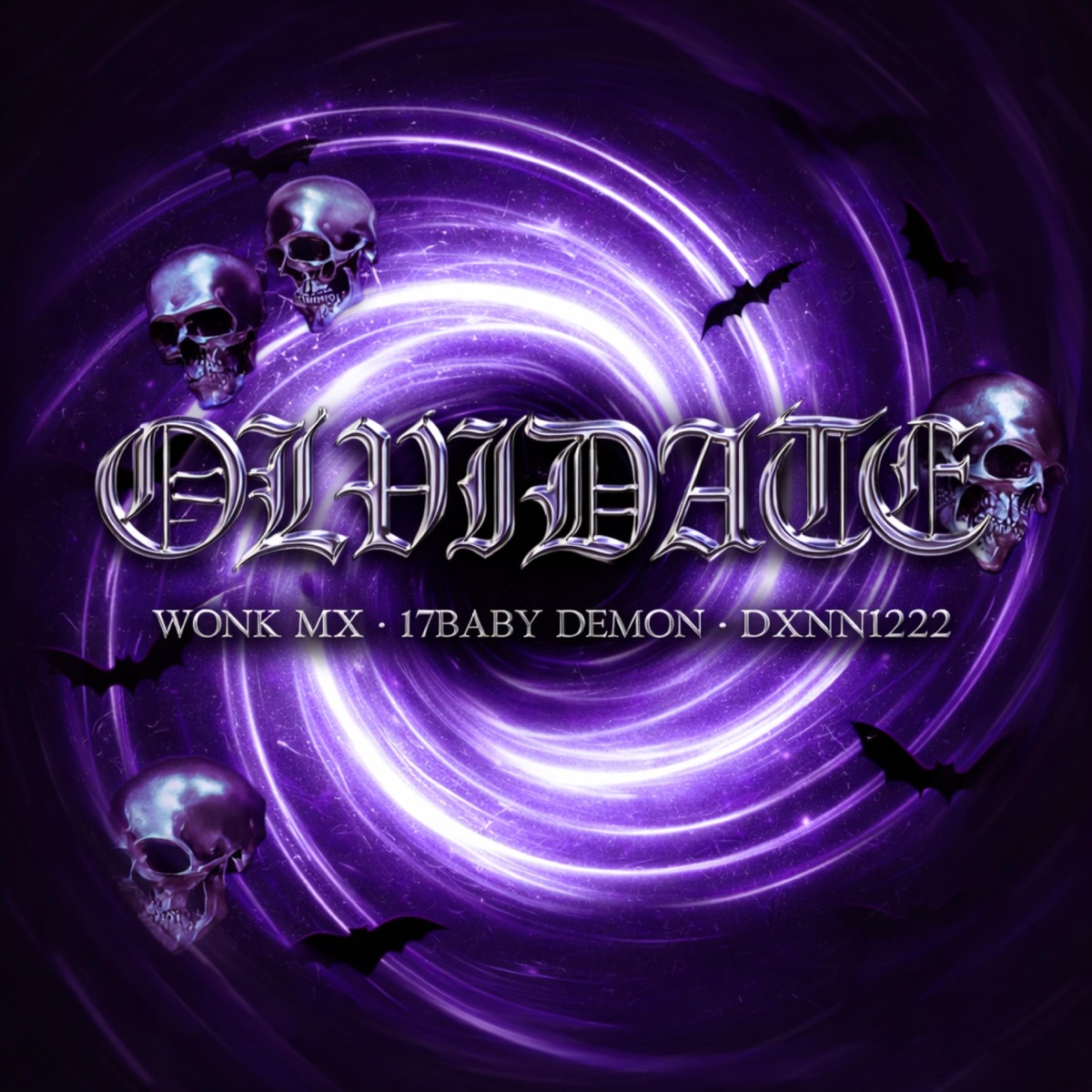 Olvidate (feat. 1 7 BABY DEMON & DXNNI222) - Single by Wonk Mx album cover