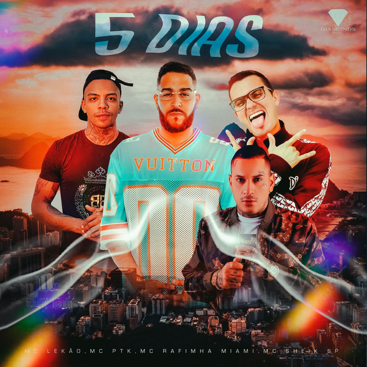 5 Dias (feat. MC Rafinha Miami) - Single by Mc ptk, Mc Lekão & Mc Sheik SP album cover
