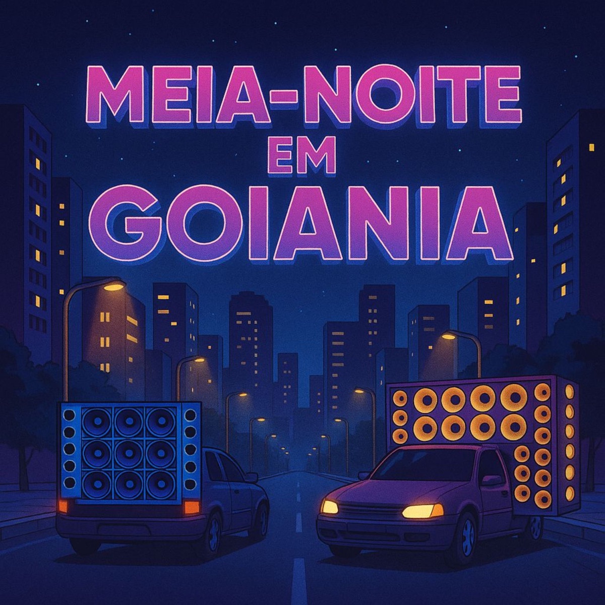 MEIA NOITE EM GOIANIA - Single by DJ DL Original, MC Neguim FR, Mc Raphinha & Nego Precioso album cover