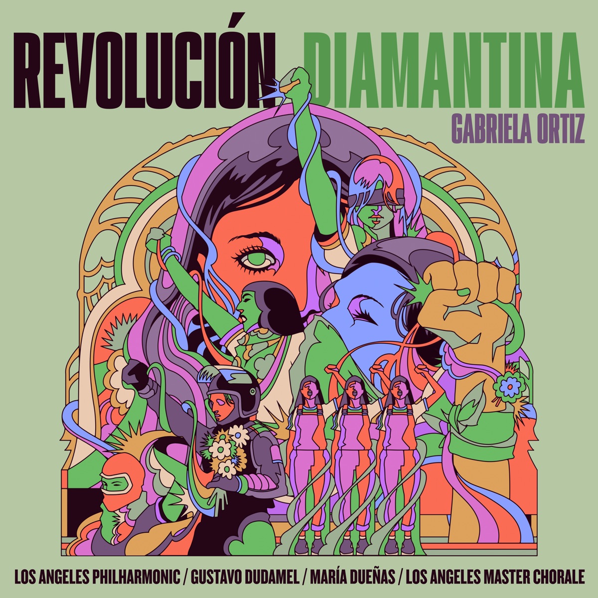 Gabriela Ortiz: Revolución diamantina by Los Angeles Philharmonic, Gustavo Dudamel & María Dueñas album cover