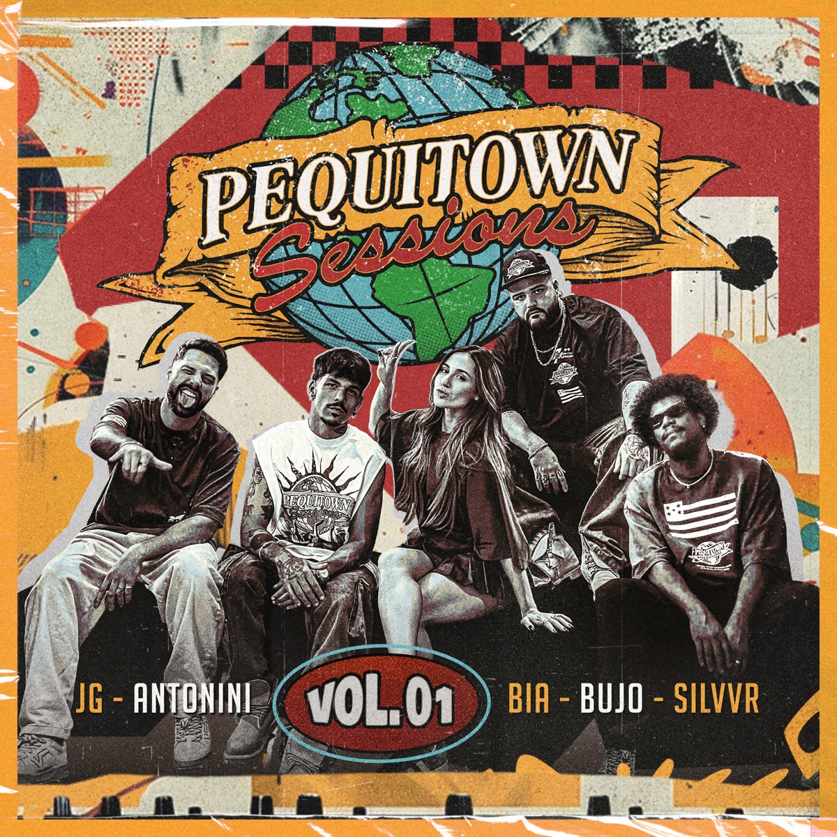Pequitown Sessions, Vol. 1 - Single by 7Meia2, JG, Bia Torres & Silvvr album cover