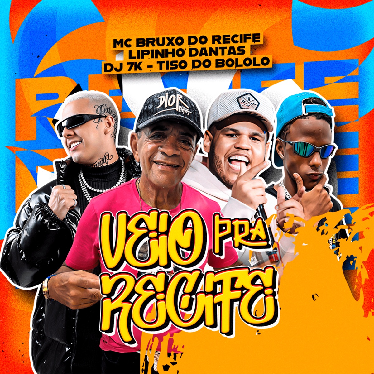 Veio pro Recife (feat. tiso do bololo) - Single by MC Bruxo do Recife, Lipinho Dantas & DJ Emerson 7K album cover