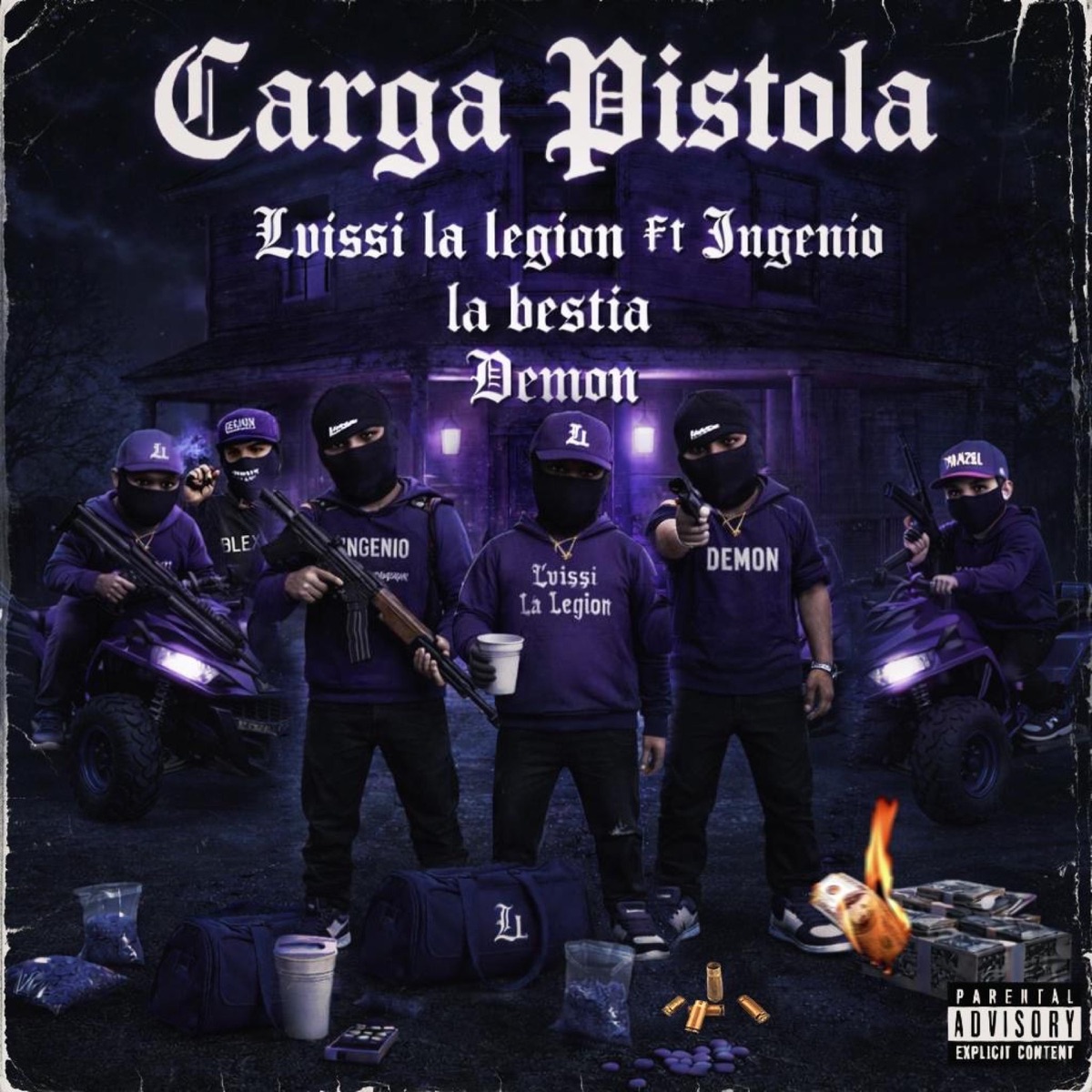 Carga Pistola (feat. Ingenio & El Demon) - Single by Lvissi La Legion album cover