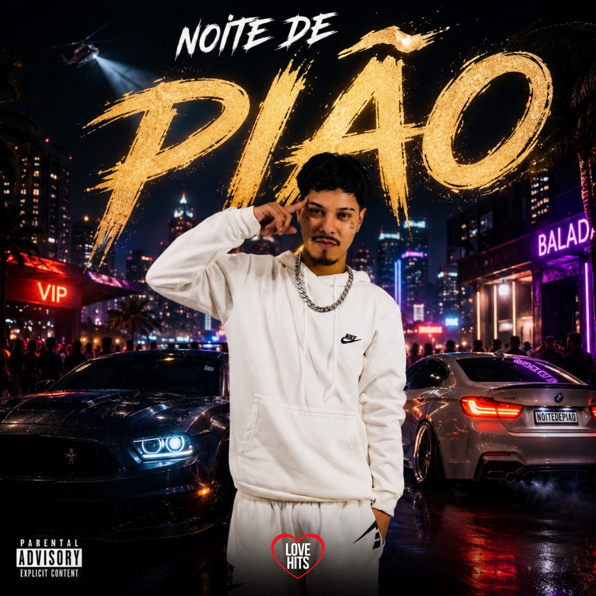 Noite de Pião - Single by Mc Mk & Queiroz Mc album cover