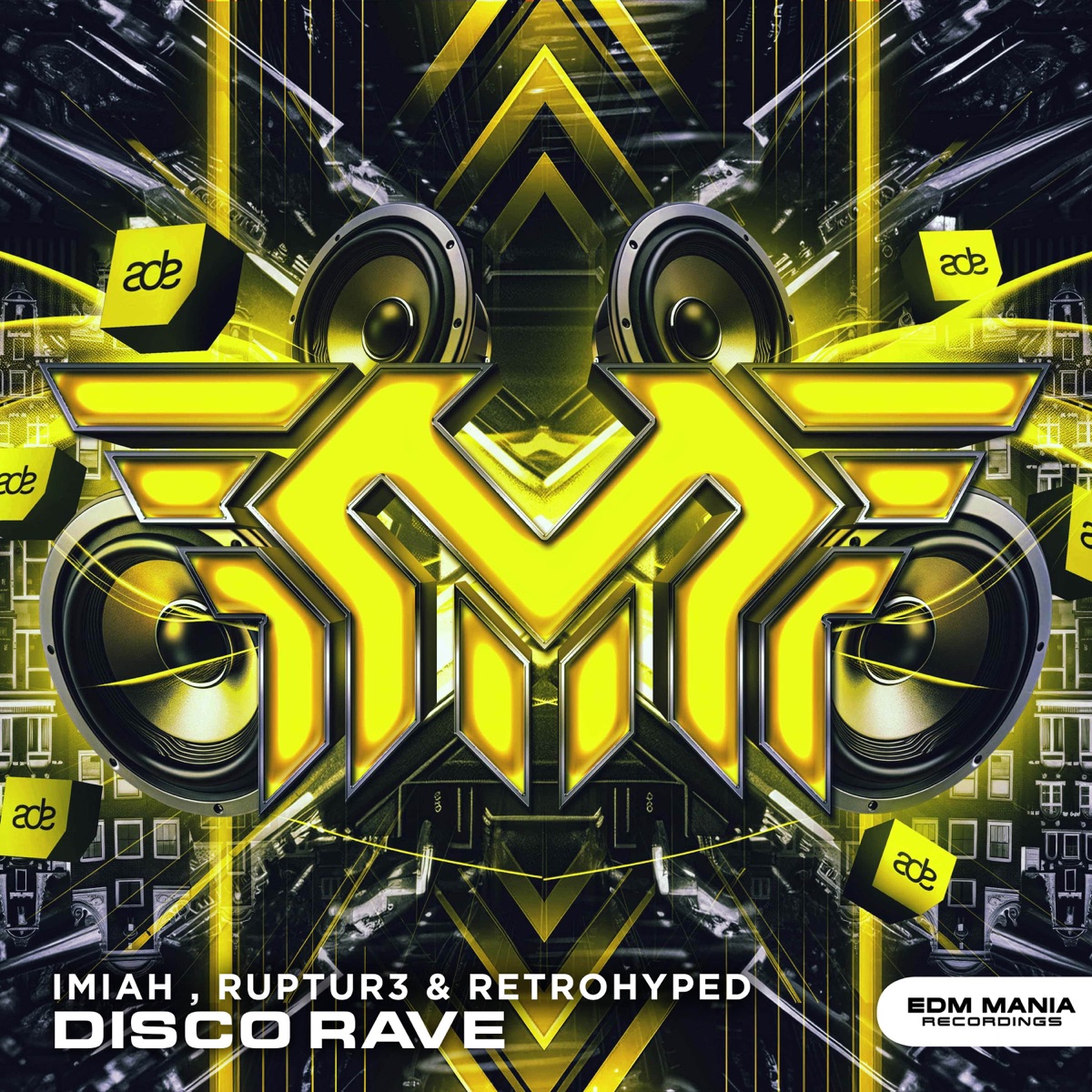 Disco Rave (Radio Edit) - Single by Imiah, Ruptur3 & Retrohyped album cover