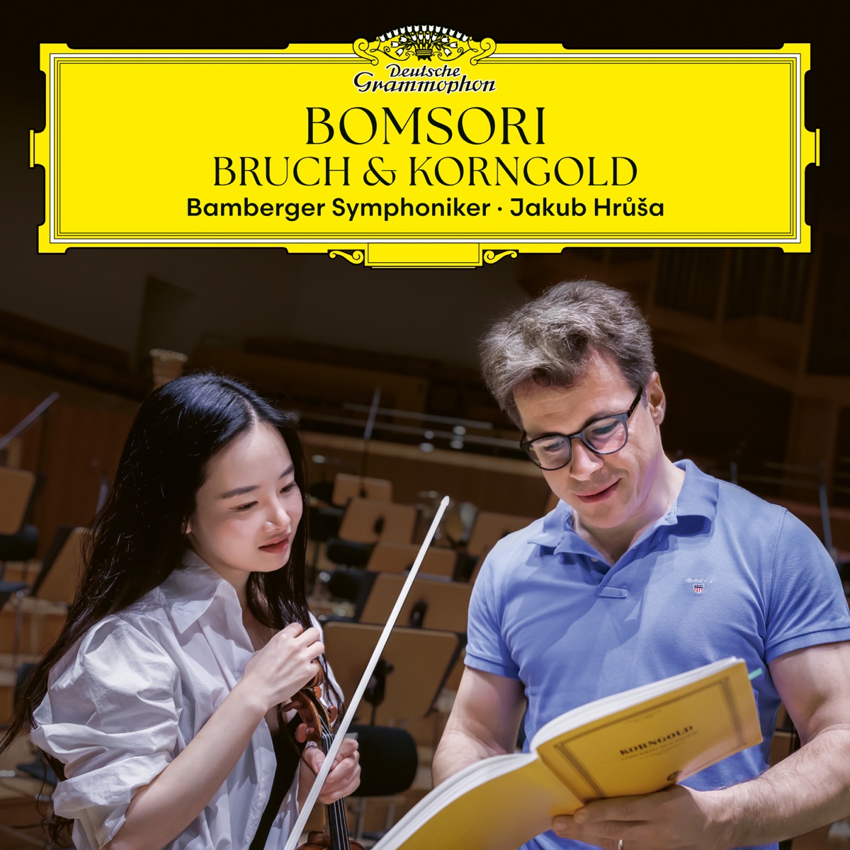 Bruch & Korngold by Bomsori Kim, Bamberg Symphony Orchestra & Jakub Hrůša album cover