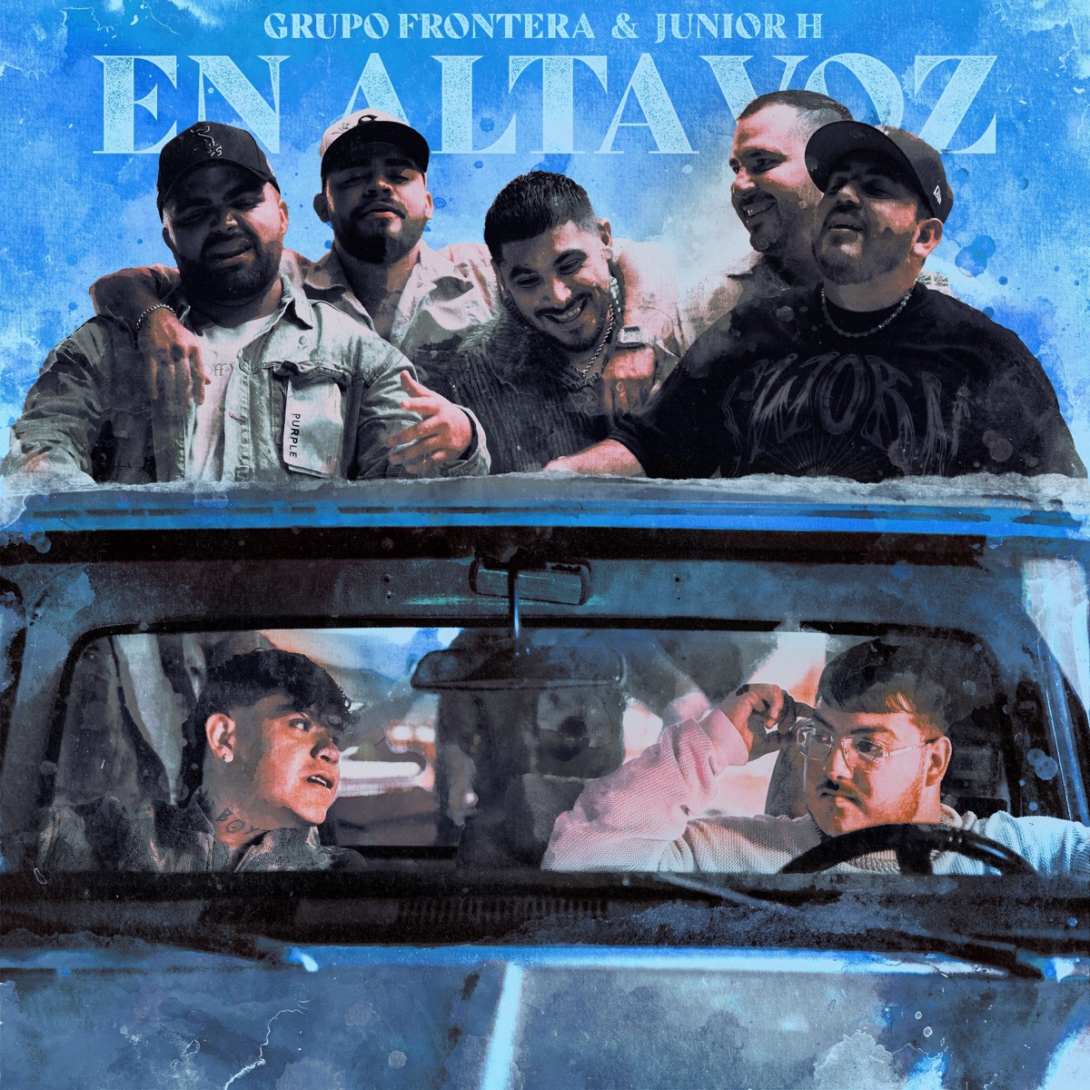 EN ALTAVOZ - Single by Grupo Frontera & Junior H album cover artwork
