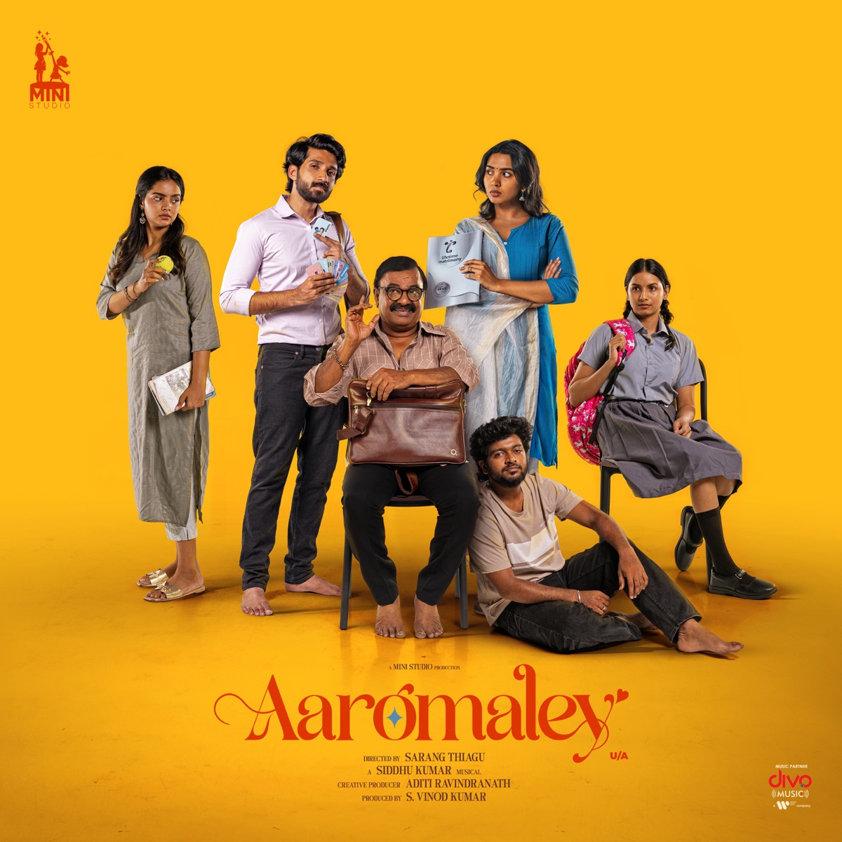 Aaromaley (Original Motion Picture Soundtrack) by Siddhu Kumar album cover