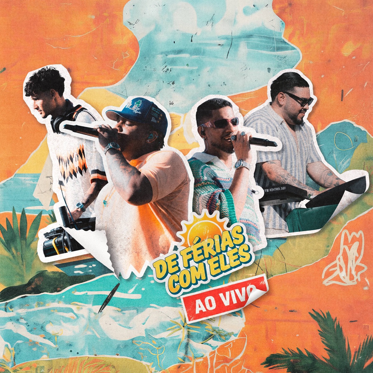 De Férias Com Eles (Ao Vivo) by Italo Melo, Adriel & GG album cover