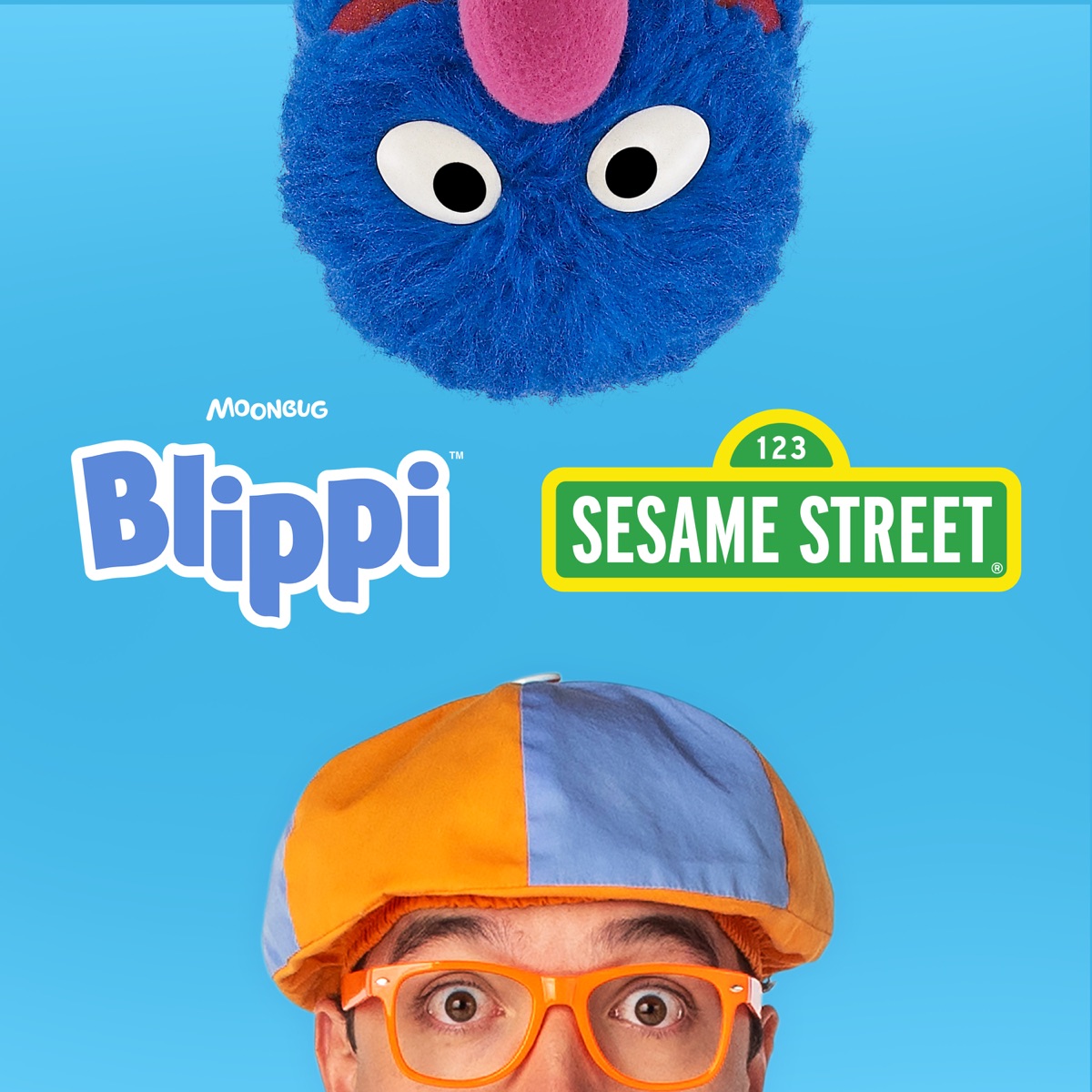Blippi And Sesame Street Adventures - EP by Blippi, Sesame Street & Elmo album cover