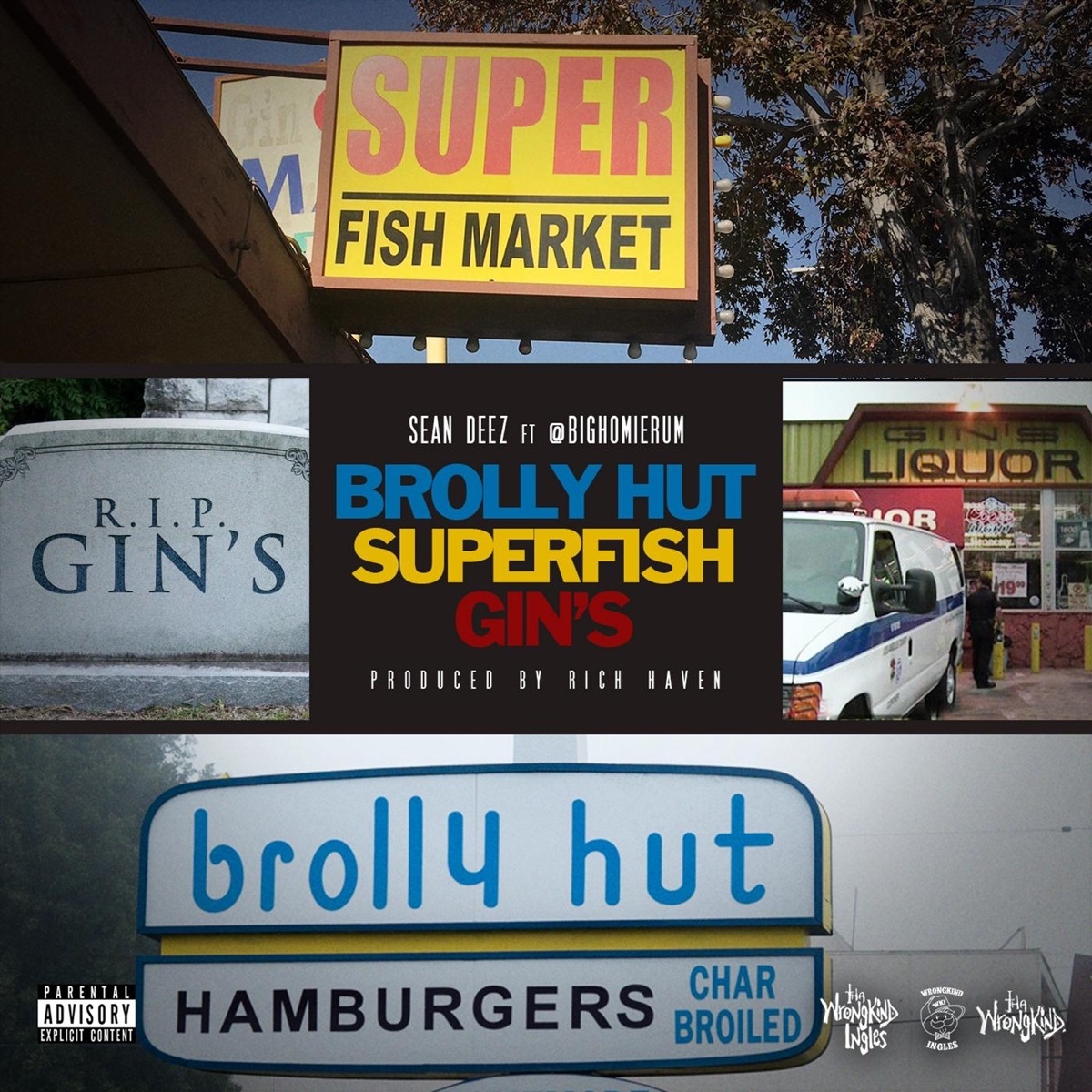 Brolly Hut, Superfish, Gin's (feat. @Bighomierum) - Single by Sean Deez album cover