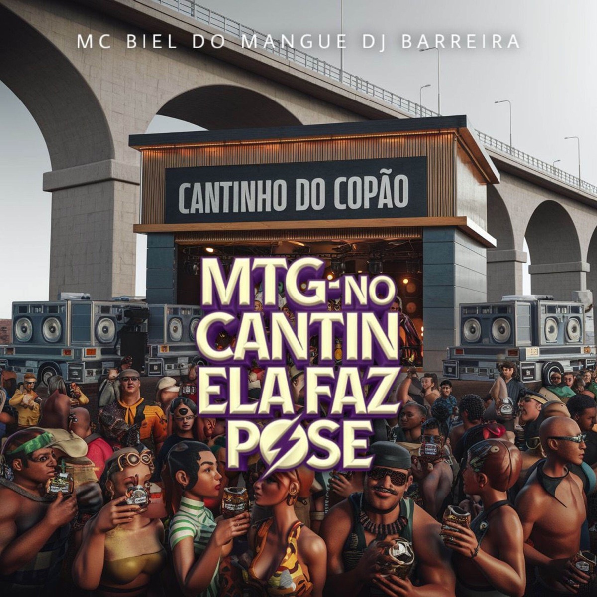 Mtg - No Cantin ela faz pose (feat. Mc Biel do Mangue) - Single by Dj Barreira album cover