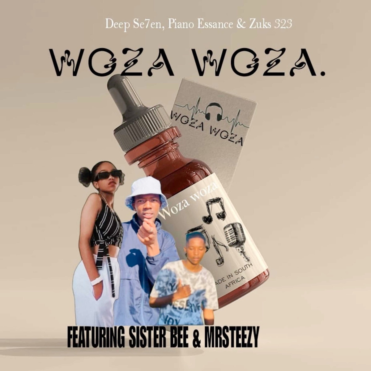 Woza Woza (feat. Sister Bee & MrSteezy) - Single by Deep Se7en, PIANO ESSENCE & Zuks_323 album cover