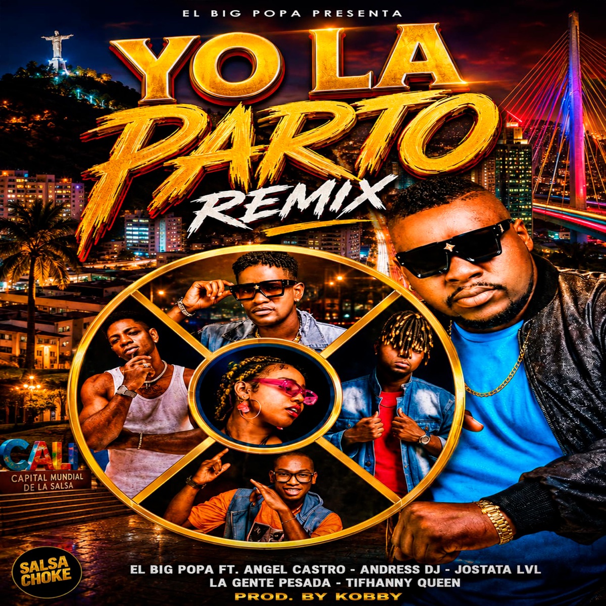 YO LA PARTO (feat. JOSTATA LVL, ANGEL CASTRO, LA GENTE PESADA, TIFHANNY QUEEN & ANDRESS DJ) [REMIX] - Single by ElBigpopa album cover