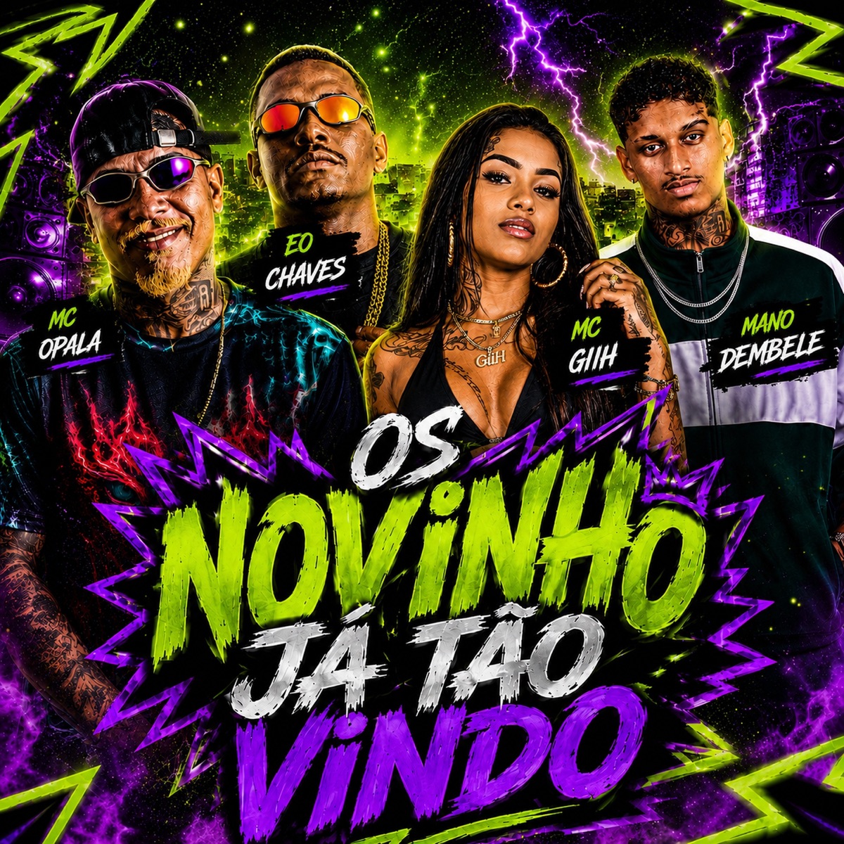 Os Novinho Ja Tão Vindo - Single by Mano Dembele, Mc Opala, Eo Chaves & Mc Giih album cover