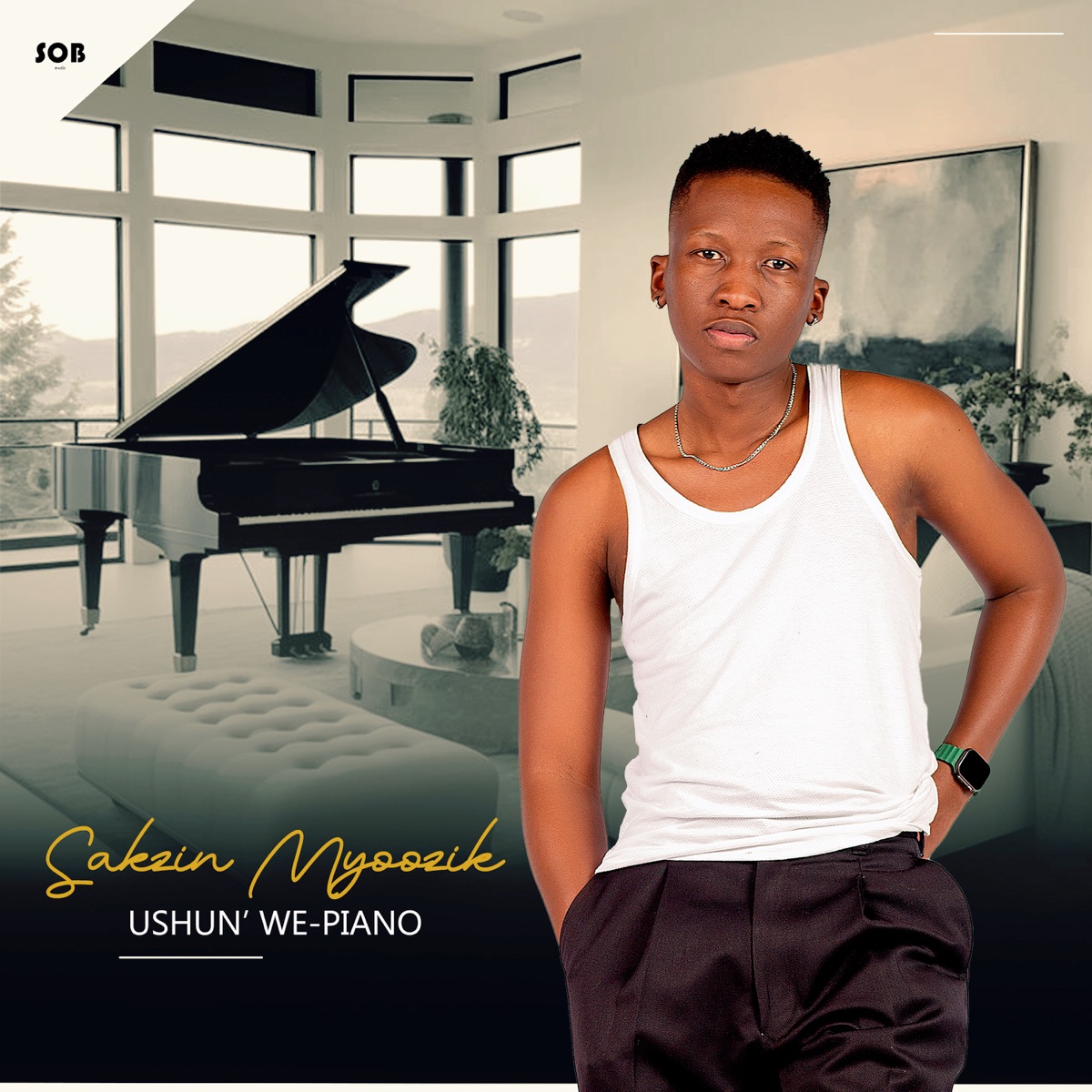Ushun' We-Piano - Single by Sakzin Myoozik album cover