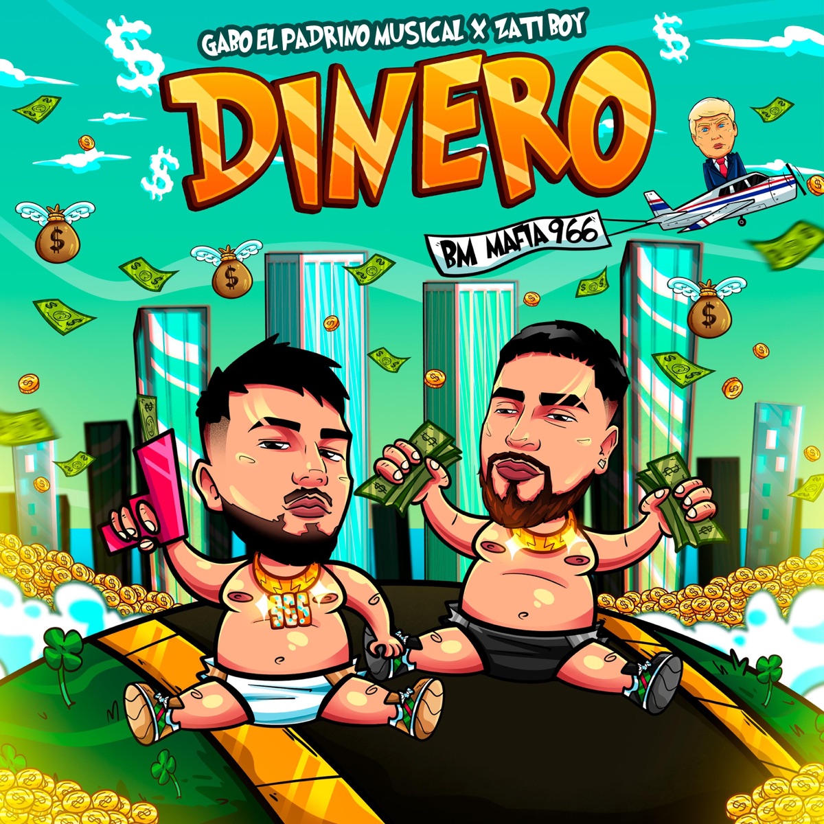 Dinero (feat. Zatiboy) - Single by Gabo El Padrino Musical album cover