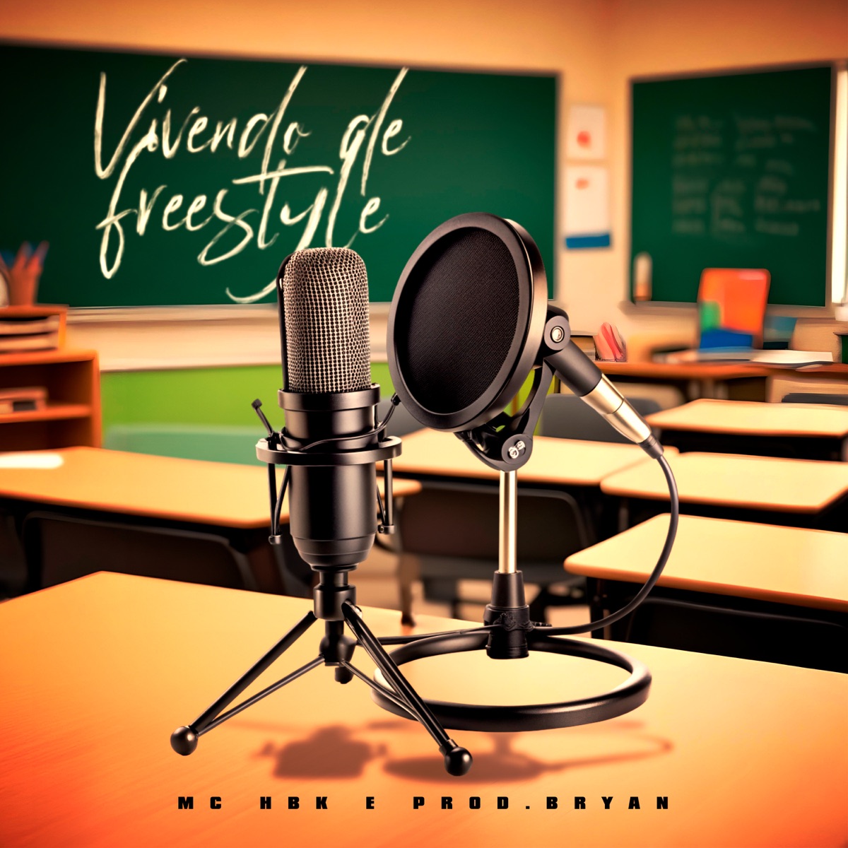 Vivendo de Freestyle - Single by MC HBK & prod.bry4n album cover