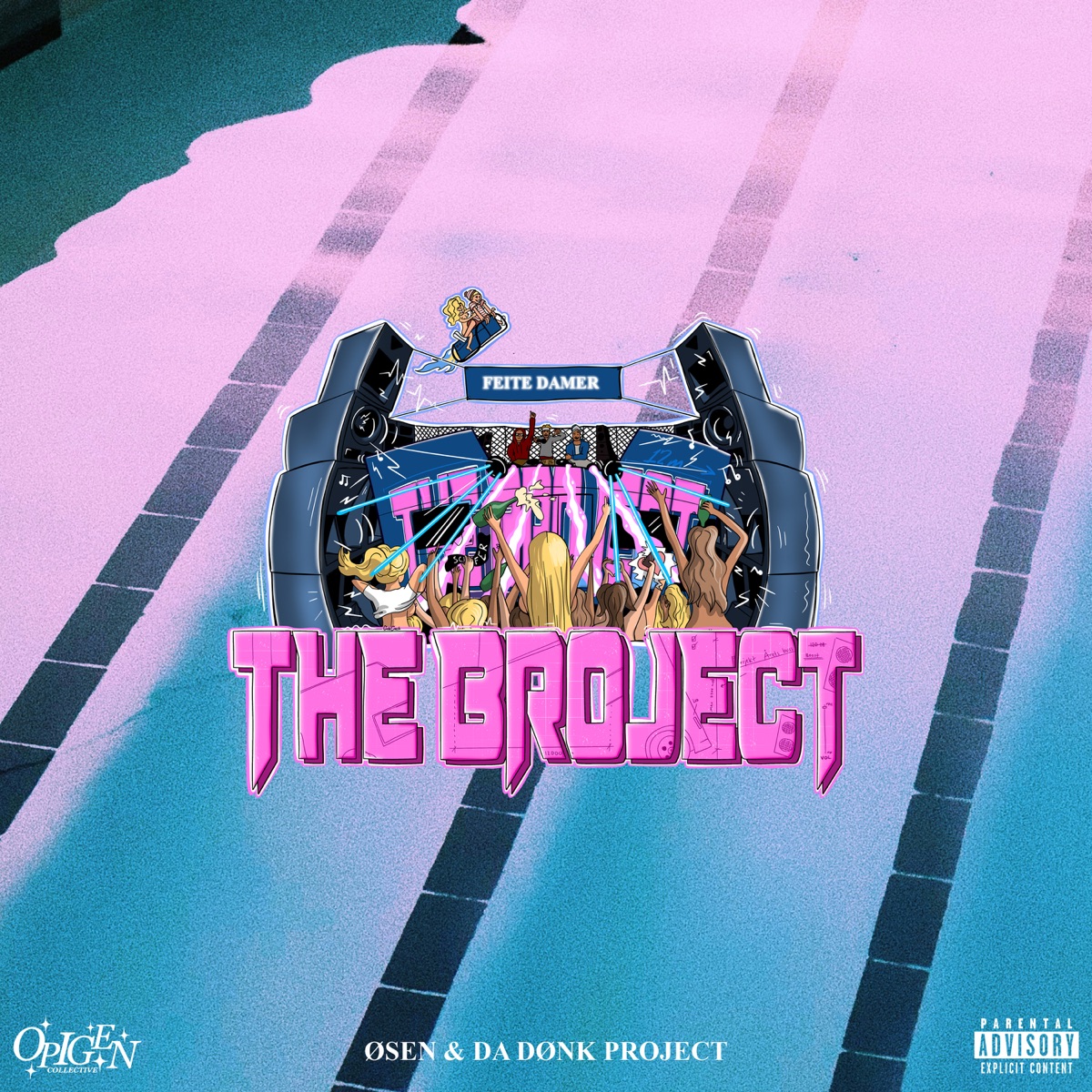 Feite Damer (The Broject) - Single by Øsen & Da Dønk Project album cover