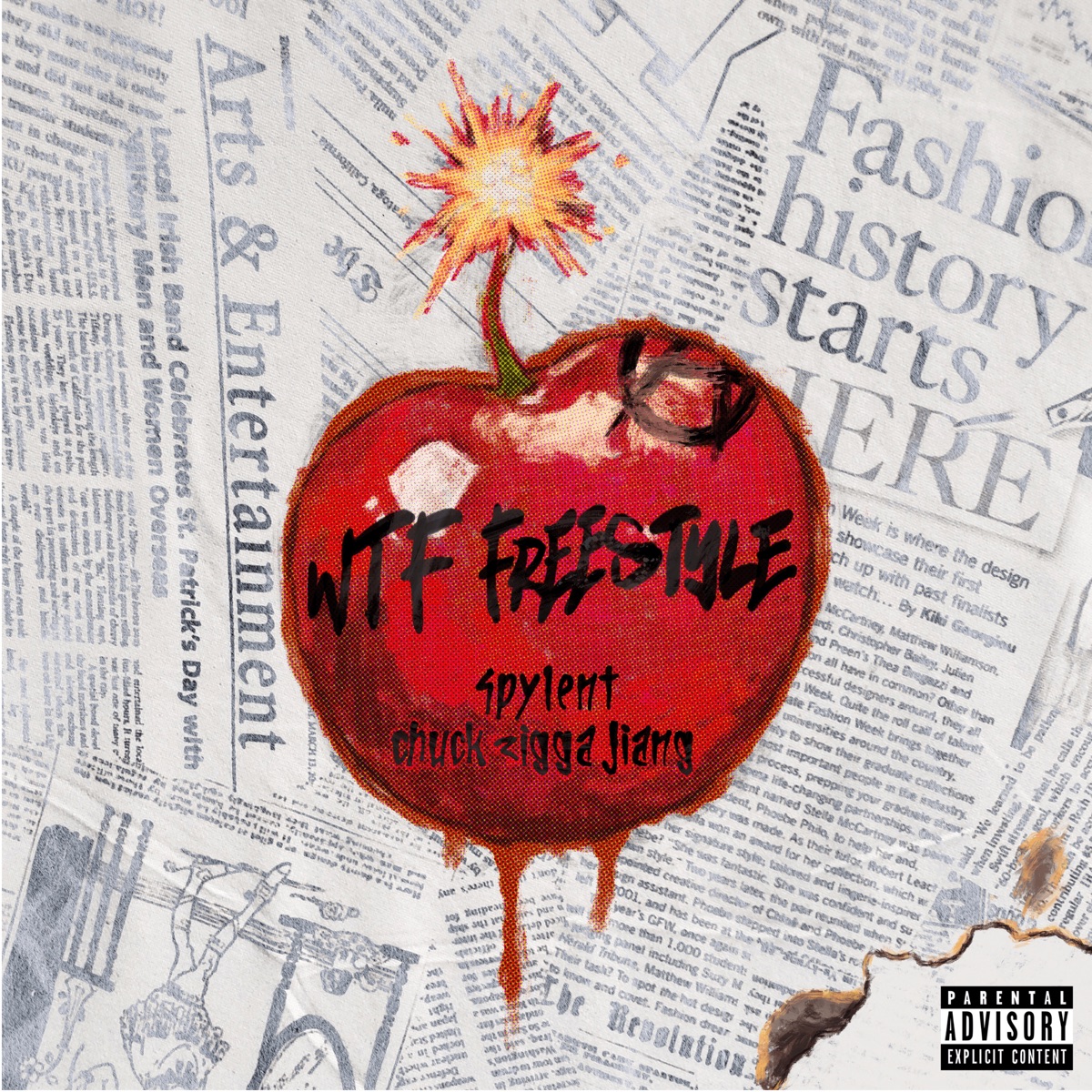WTF Freestyle - Single by Spylent, 直火幫Chuck Zigga Jiang & Straight Fire Gang album cover
