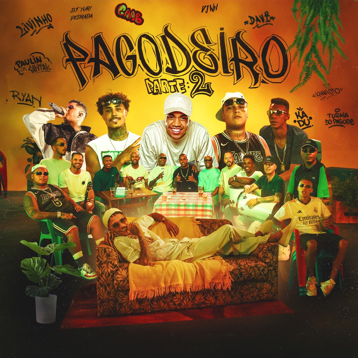 Pagodeiro, Pt. 2 (feat. Turma do Pagode, Mc Kadu, MC Paulin da Capital, Mc Kanhoto, GAAB, DJ WN & Dj Yuri Pedrada) - EP by MC Ryan SP, Mc Davi & MC Livinho album cover