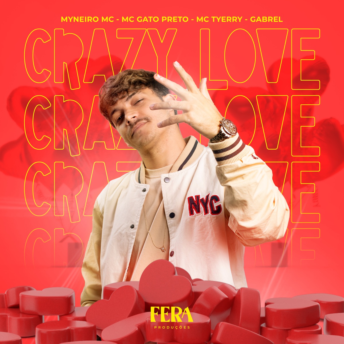 Crazy Love (feat. Gabrel & Fera Entretenimento) - Single by Myneiro MC, Mc Gato Preto & Mc Tyerry album cover