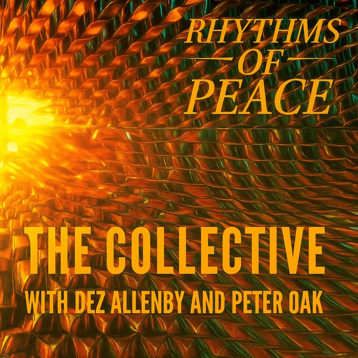 The Rhythms of Peace (feat. Dez Allenby & Peter Oak) - Single by Captain Utopia and the lost children of the purple empire album cover