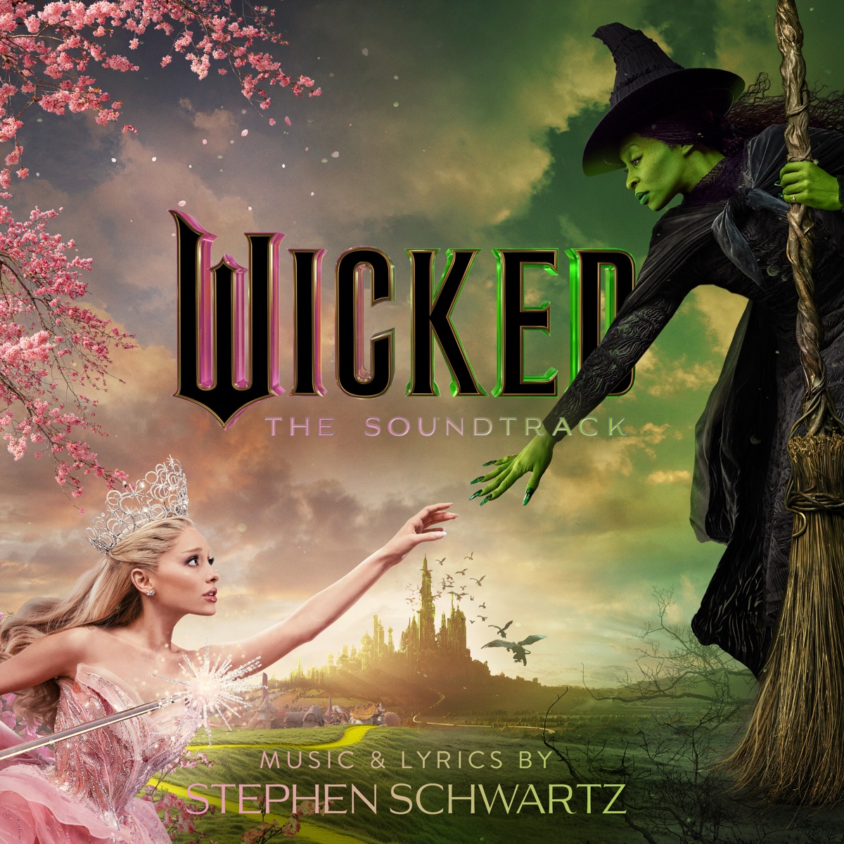 Wicked: The Soundtrack by Wicked Movie Cast, Cynthia Erivo & Ariana Grande album cover