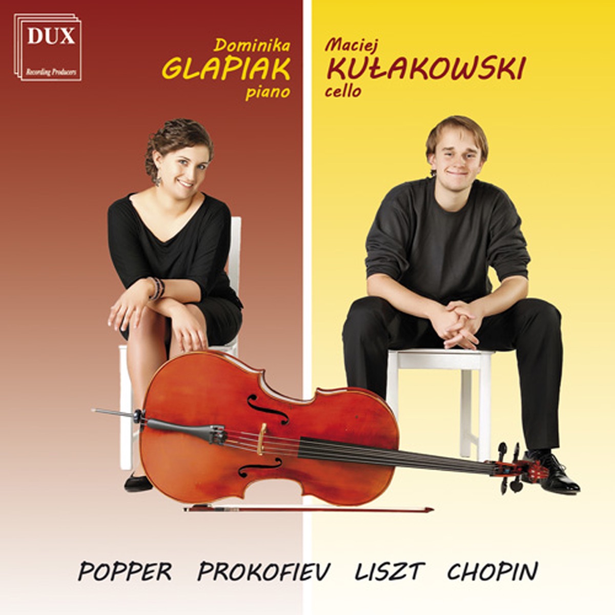 Popper - Prokofiev - Liszt - Chopin by Dominika Glapiak & Maciej Kułakowski album cover