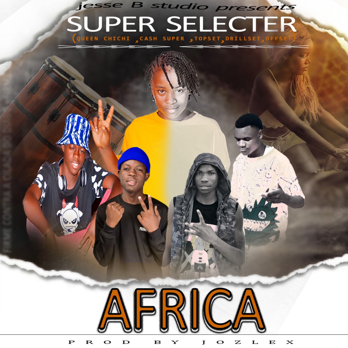 Africa (with Topset & Cash super) - Single by Drillset album cover
