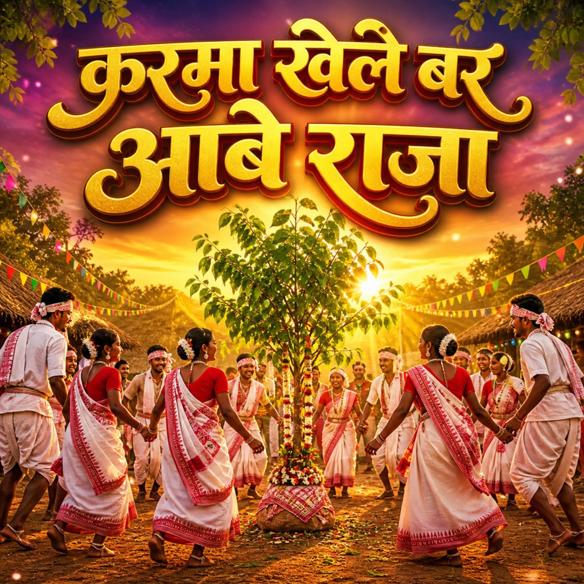 Karma Khele Bar Aabe Raja - Single by Sunita Rani & Ambikeshwar Dewangan album cover