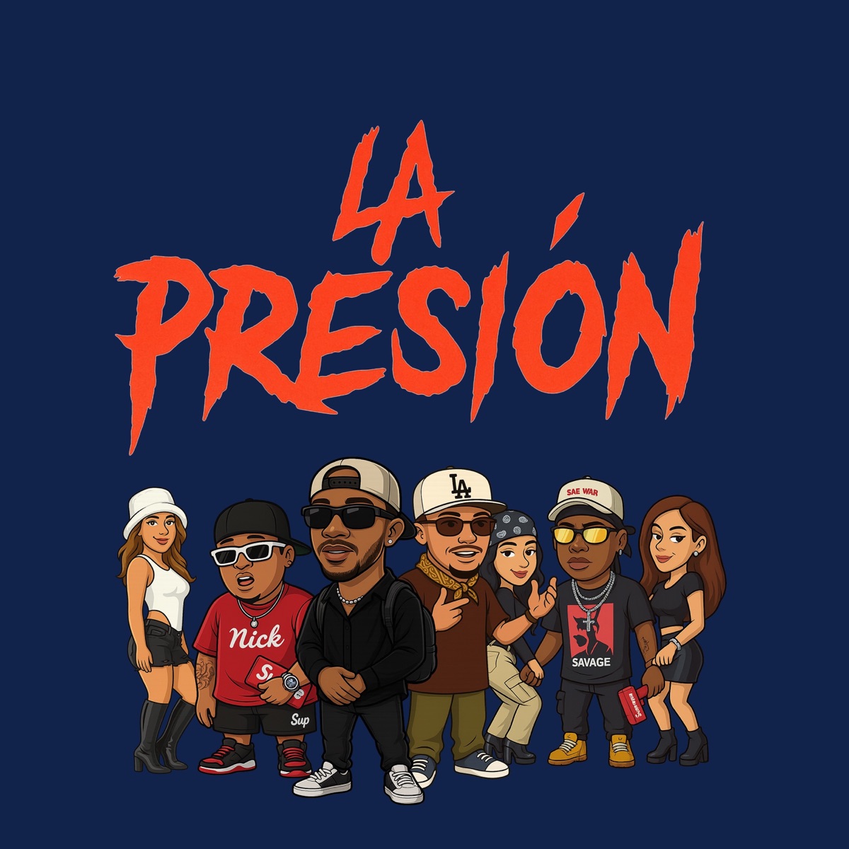 La Presión - Single by Hansel Casty, KASSOL, Adroking, Erivan El Capitán & Aka Artesano album cover