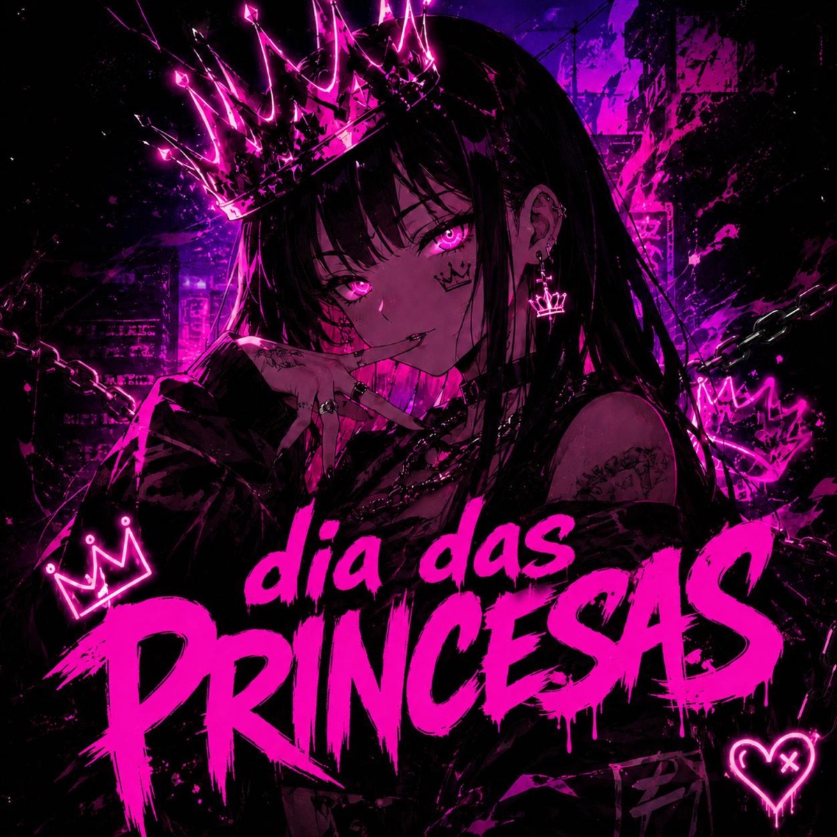 DIA DAS PRINCESAS - EP by DJ Luan Gomes, Vicks, Delleon & Landex album cover