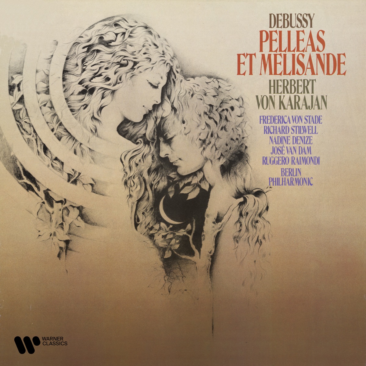 Debussy: Pelléas et Mélisande by José Van Dam, Richard Stilwell, Ruggero Raimondi, Herbert von Karajan, Nadine Denize, Berlin Philharmonic & Frederica von Stade album cover