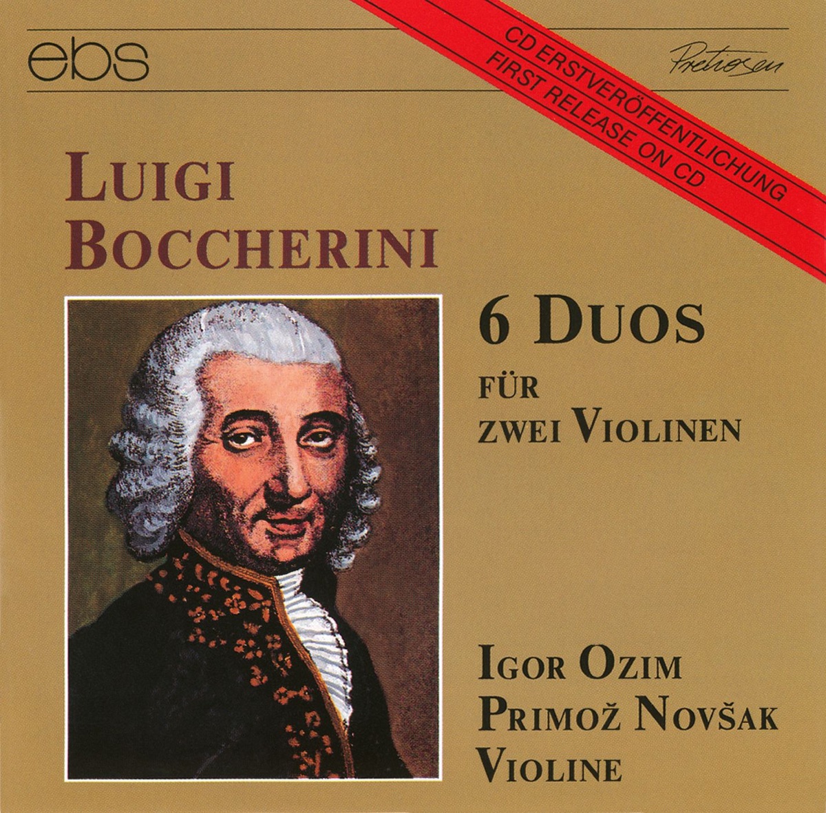 Boccherini: 6 Violin Duos by Igor Ozim & Primoz Novsak album cover