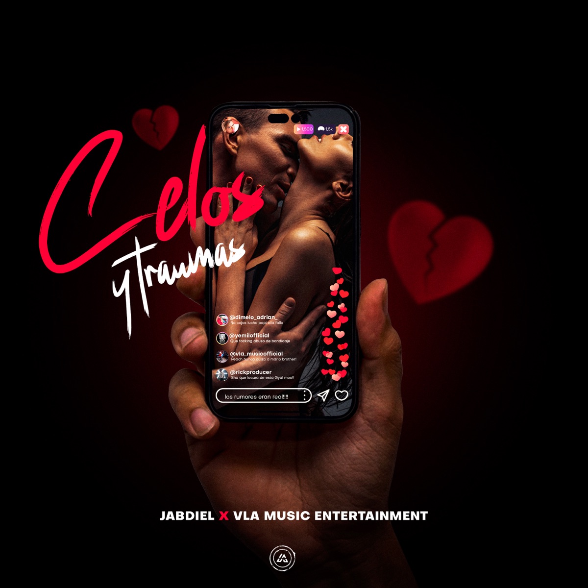 Celos y Traumas - Single by Jabdiel album cover
